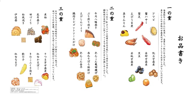 お品書き