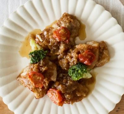 チキンソテー和風玉ねぎソース-3