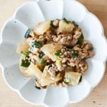 鶏そぼろ大根山椒添え