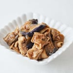 豚肉と茄子の黒酢炒め