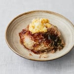 お好みバーグごろごろ卵のせ