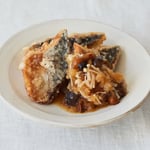 きのこおろしで食べるサバ竜田