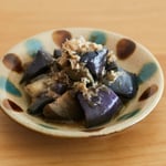 揚げなすのさっぱりだし酢醤油