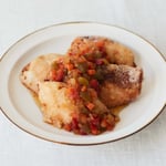 甘酢だれで食べる樺太鱒の唐揚げ