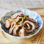 イカとポテトの葱塩バター焼き