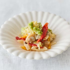 圧縮済み_彩り野菜とあさりのアーリオオーリオ-1