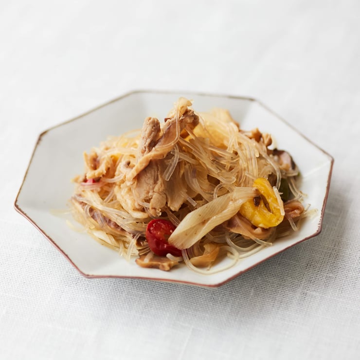 圧縮済み_豚肉と春雨のさっぱりポン酢炒め-4