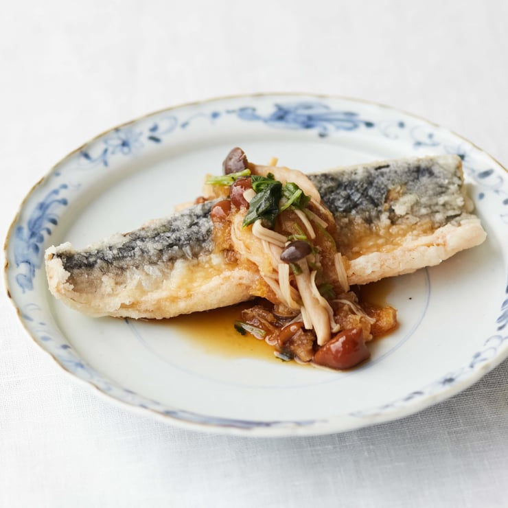 圧縮済み_鯖の竜田あげ きのこおろし