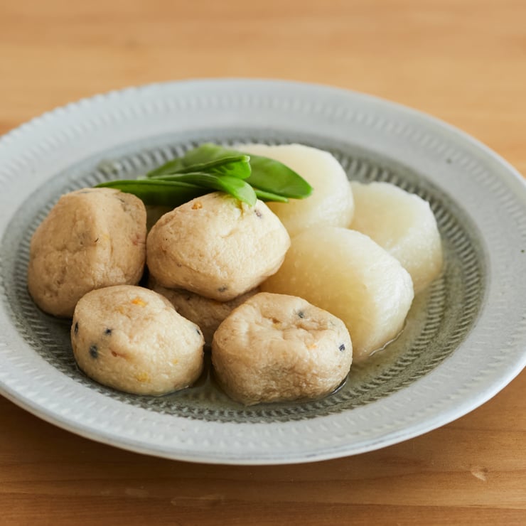 大根とがんものふくめ煮-1