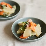 水菜と大根の煮物-2