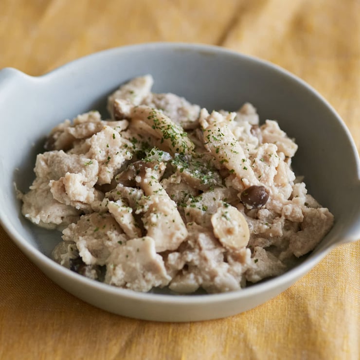 豚こまのキノコクリーム煮-4