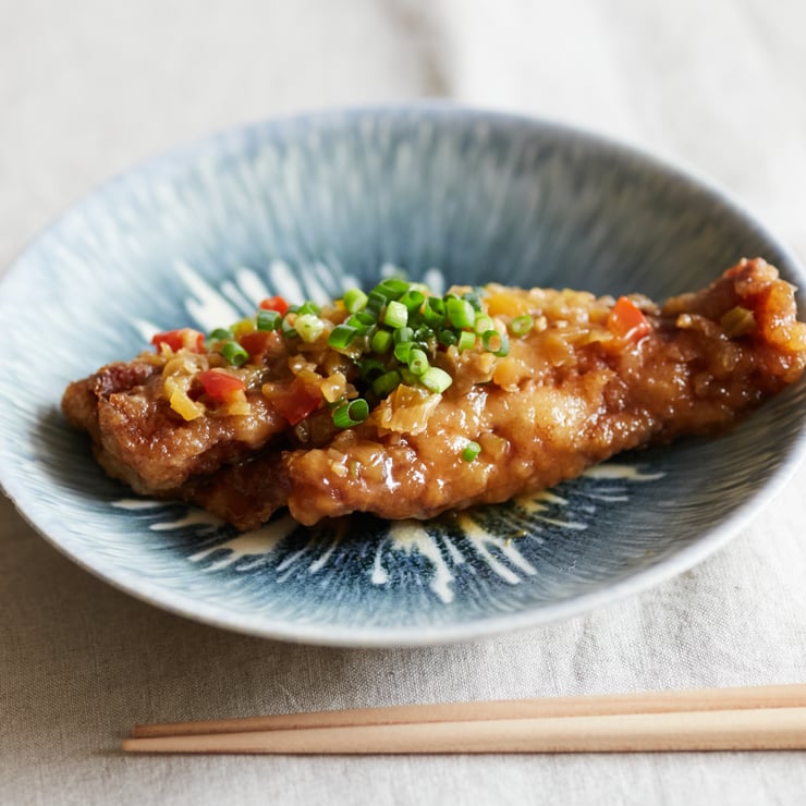 赤魚の唐揚げ 香味だれ-3
