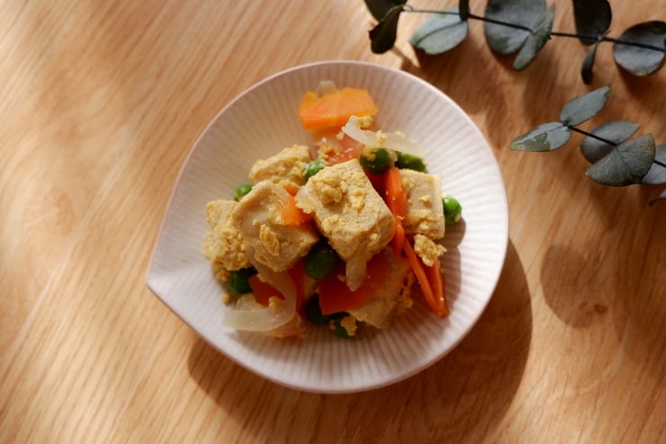 高野豆腐の含め煮 (1)-1