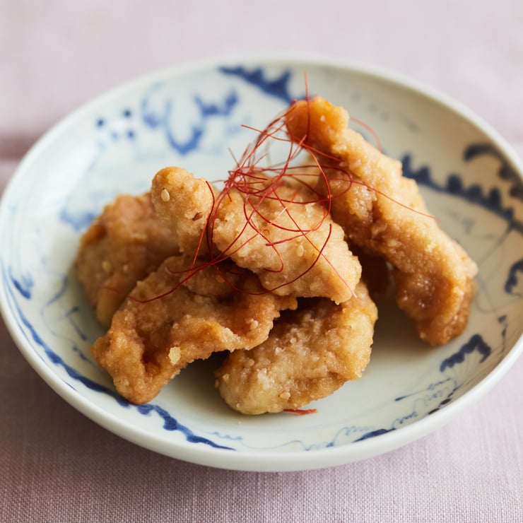鶏ムネ肉の甘辛衣揚げ-1