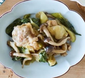 鶏肉と青梗菜の中華炒め-2