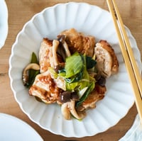 鶏肉と青梗菜の中華炒め