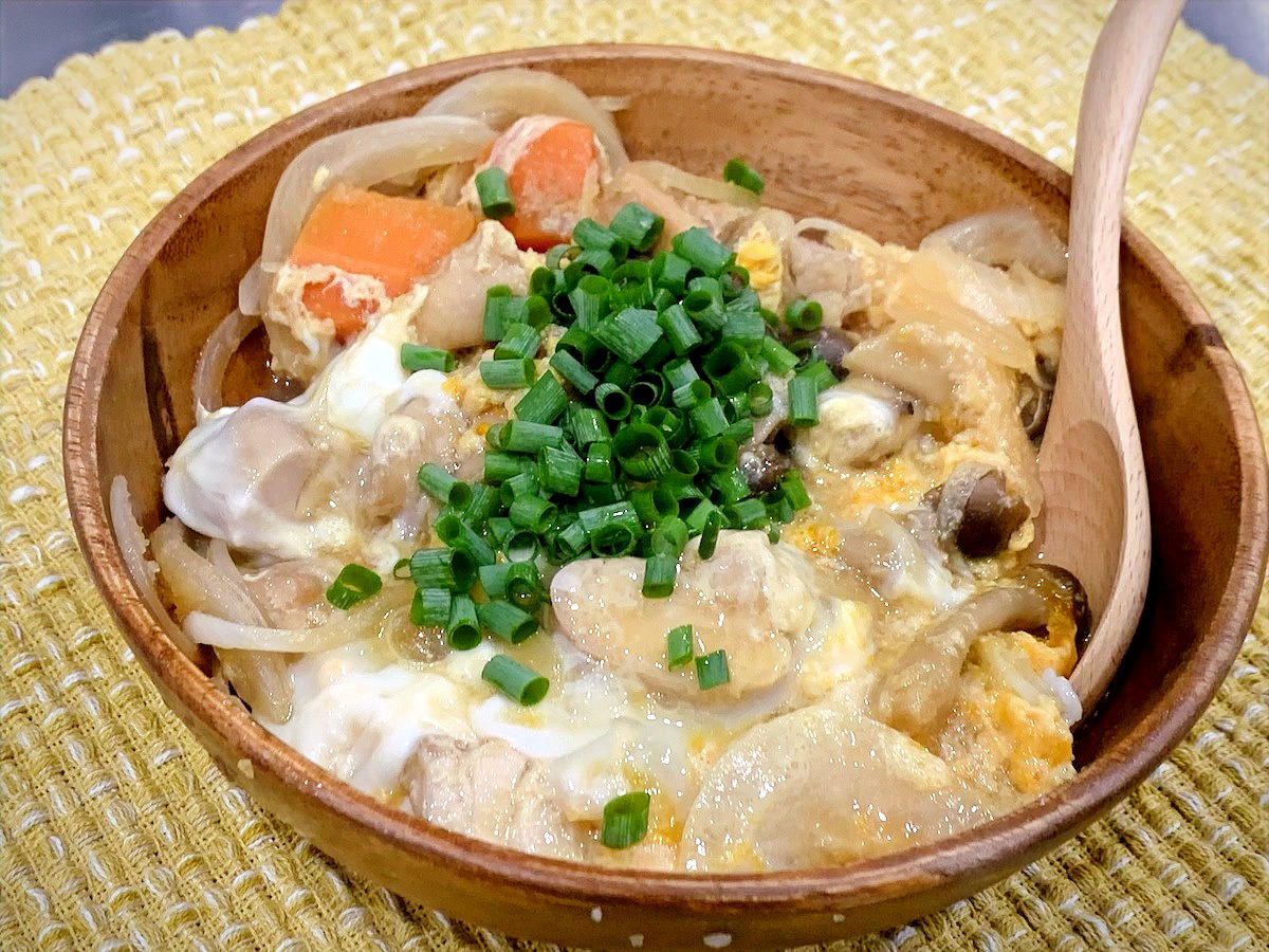 この「かんたん親子丼」に変身させます！