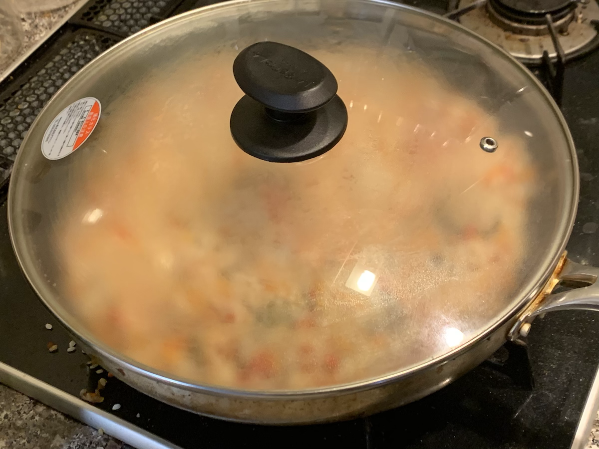 蓋をしたまま7分むらします
