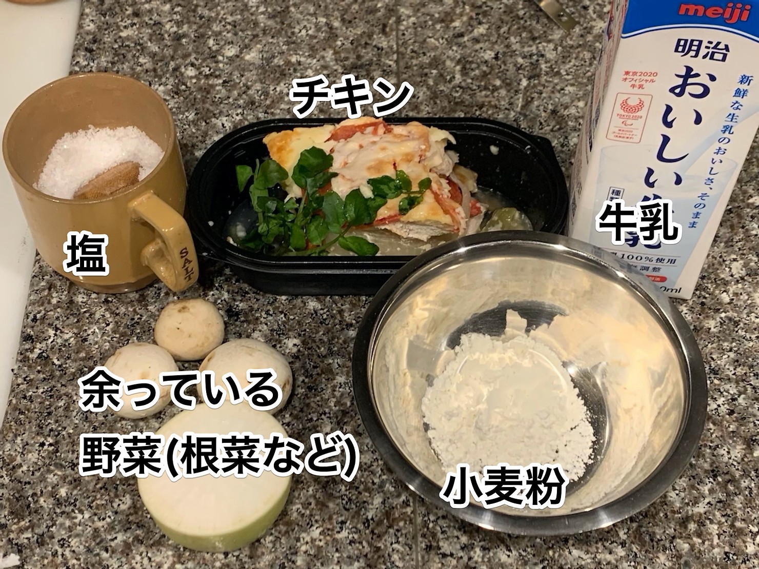 使用した材料はこちら